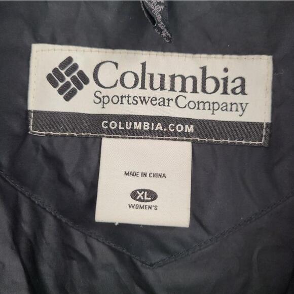 Women's Columbia Down Black Puffer Jacket Size XL - Picture 3 of 10